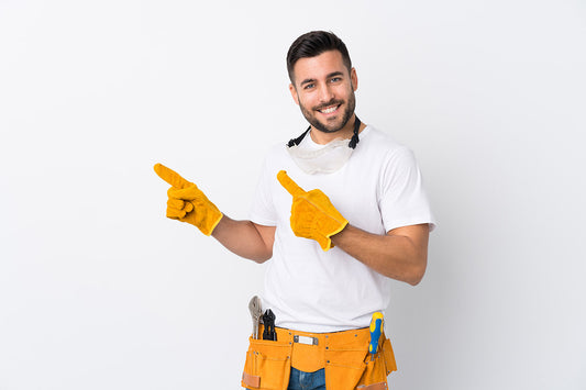 Man in white with DIY tools