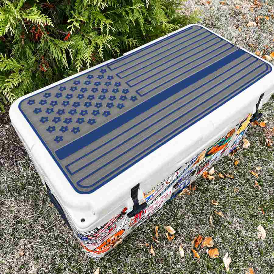 Law Enforcement American Flag - Cooler Pad Top