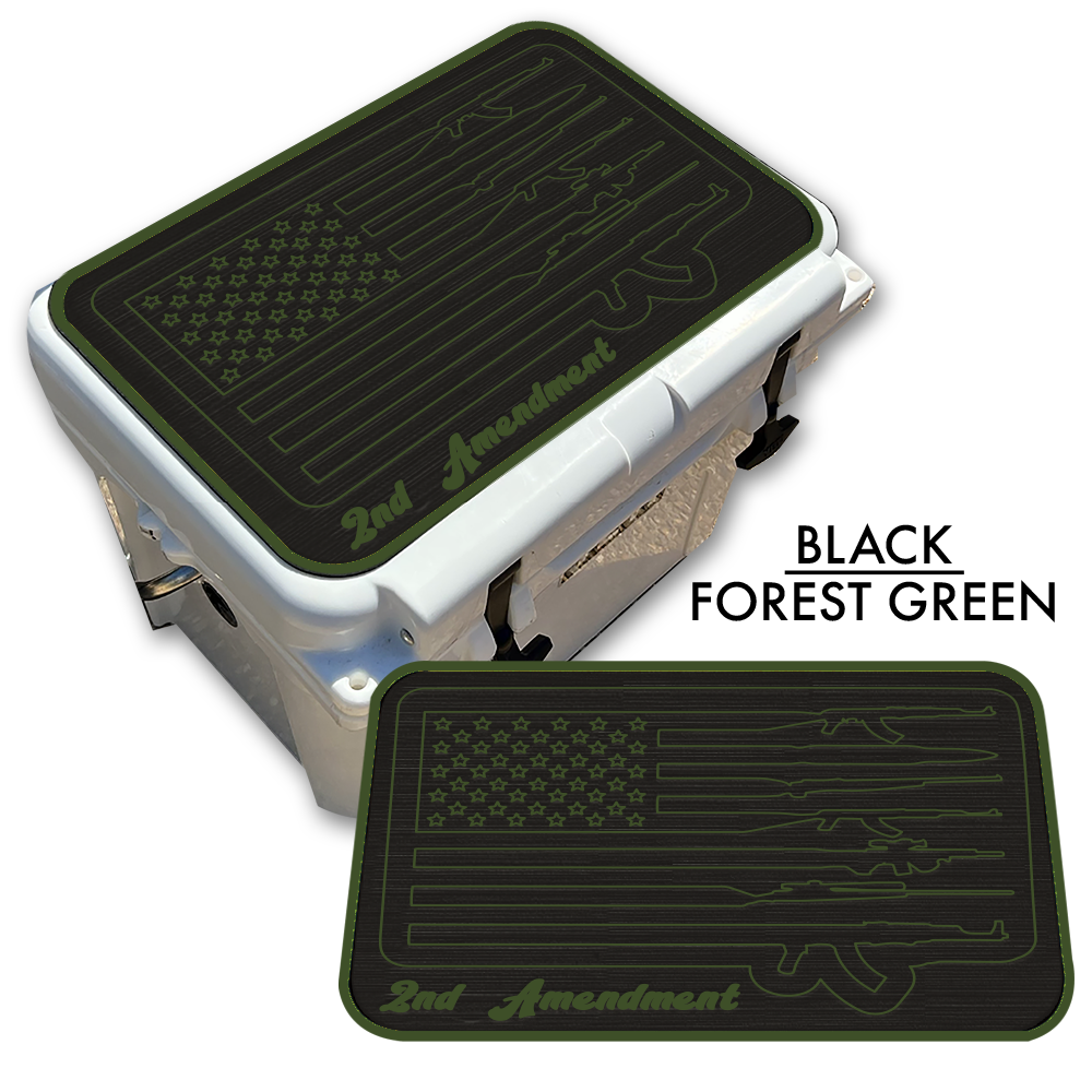 2nd Amendment American Flag - Cooler Pad Top