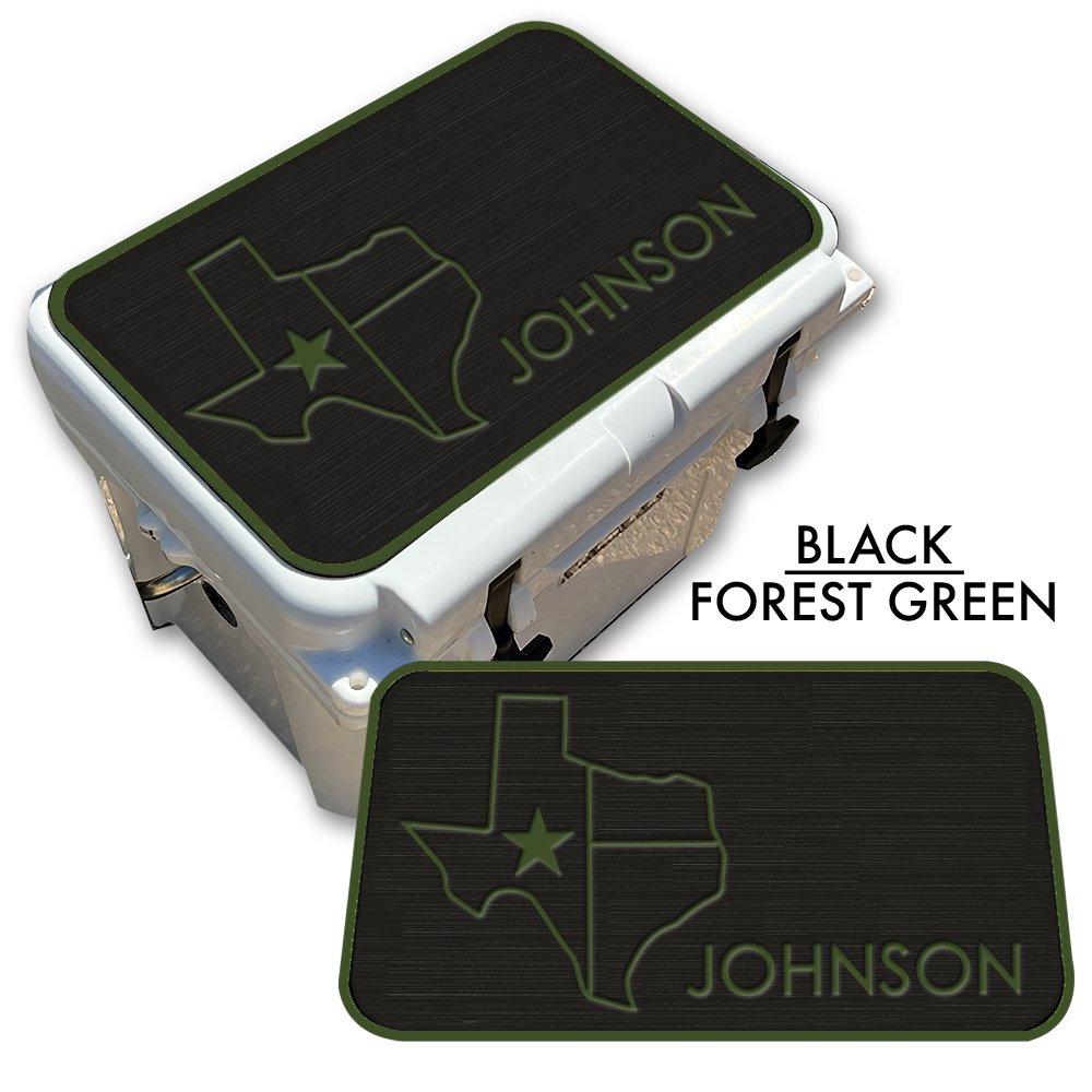 Texas with NAME - Cooler Pad Top