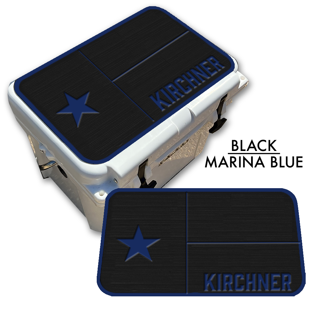 Texas Flag with Name - Cooler Pad Top