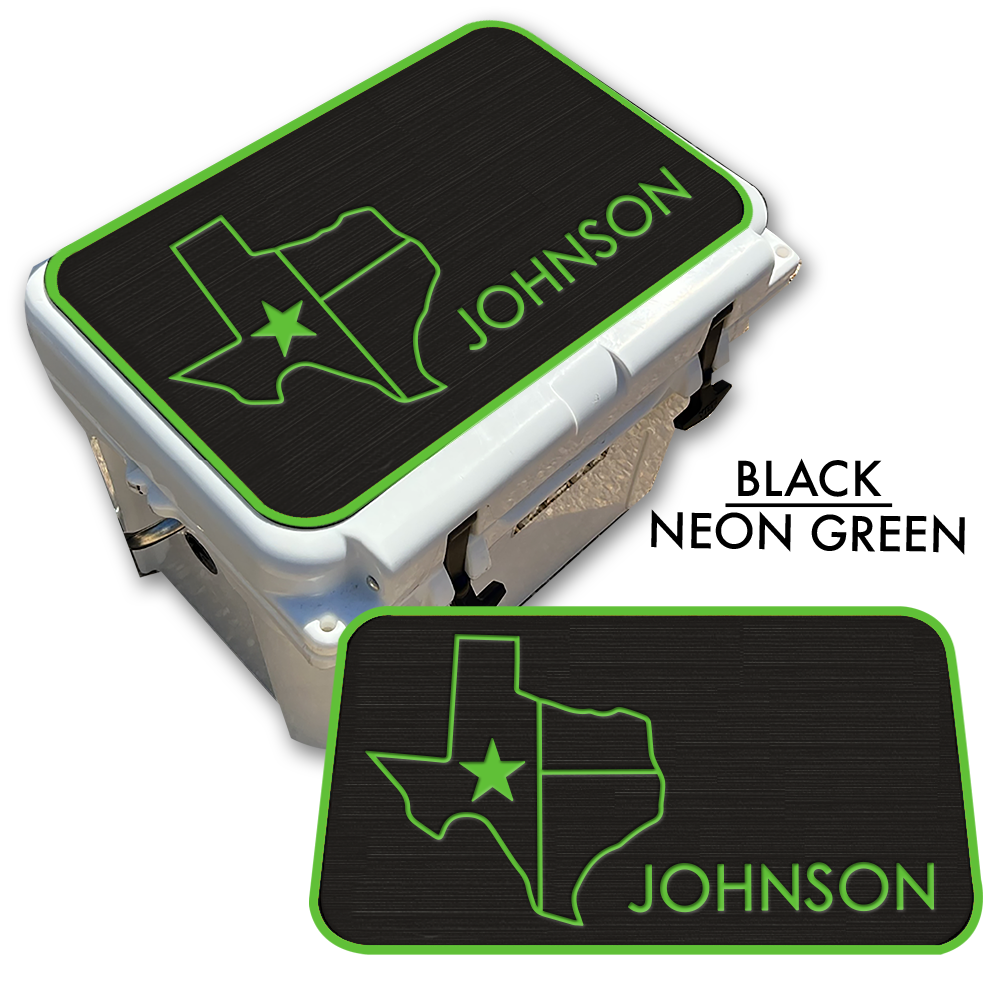 Texas with NAME - Cooler Pad Top