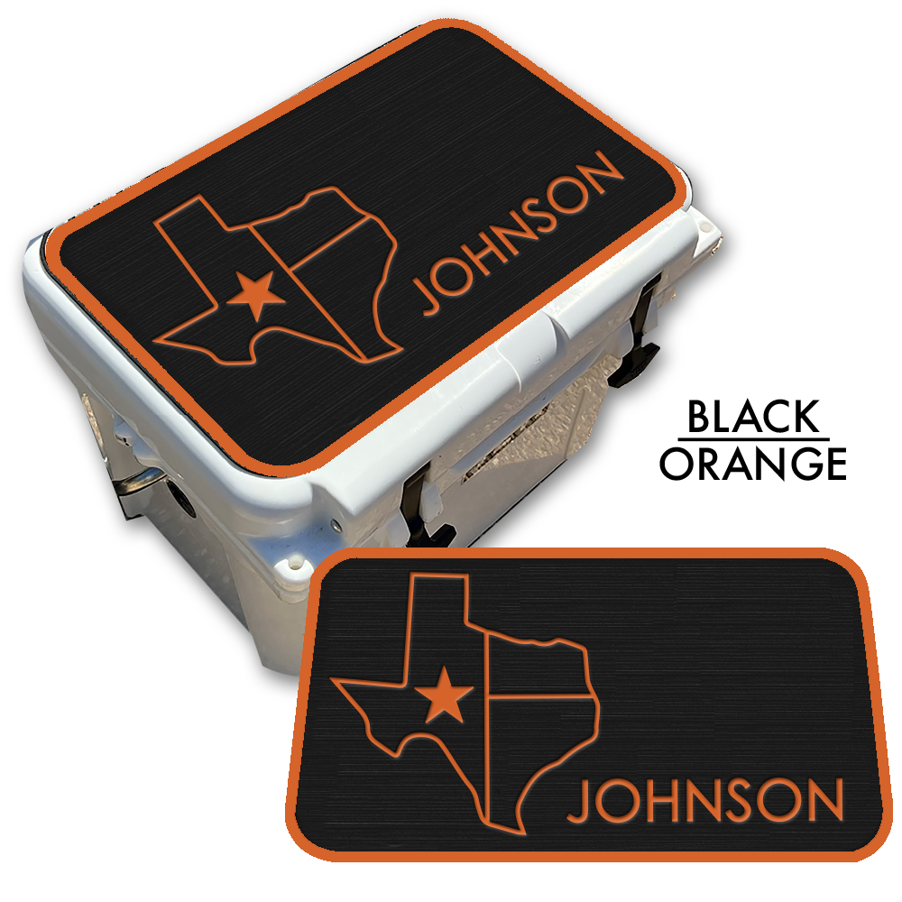 Texas with NAME - Cooler Pad Top