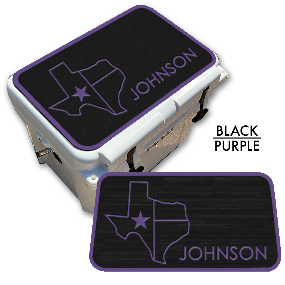 Texas with NAME - Cooler Pad Top