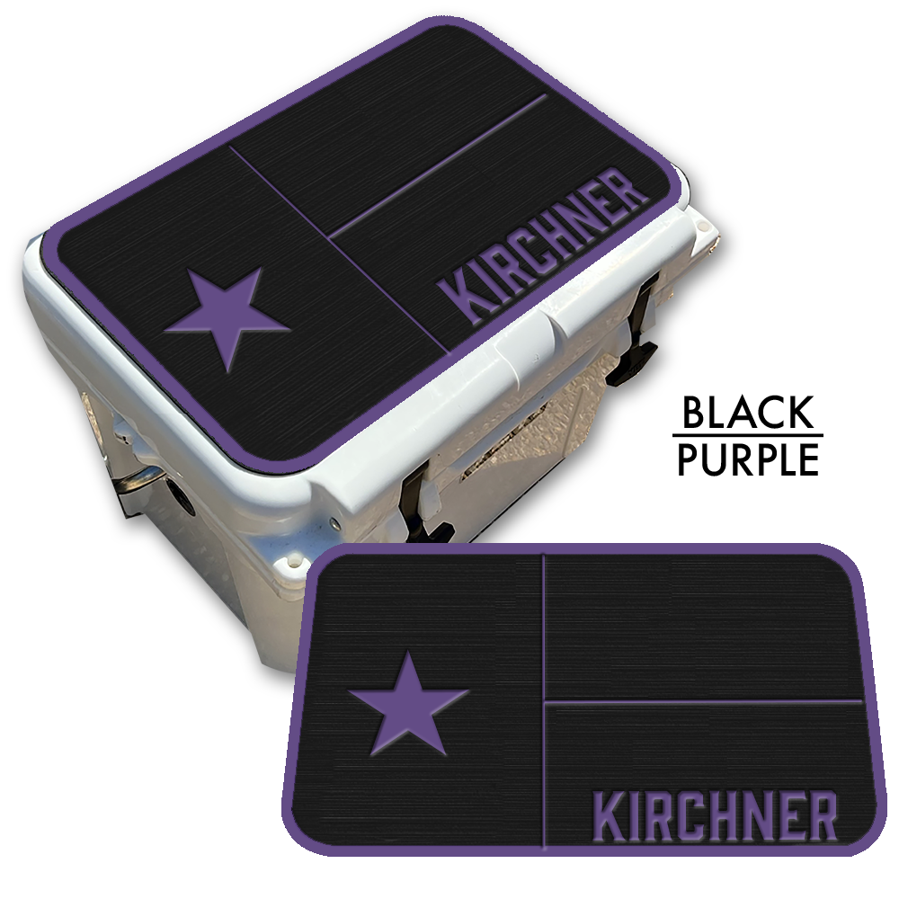 Texas Flag with Name - Cooler Pad Top
