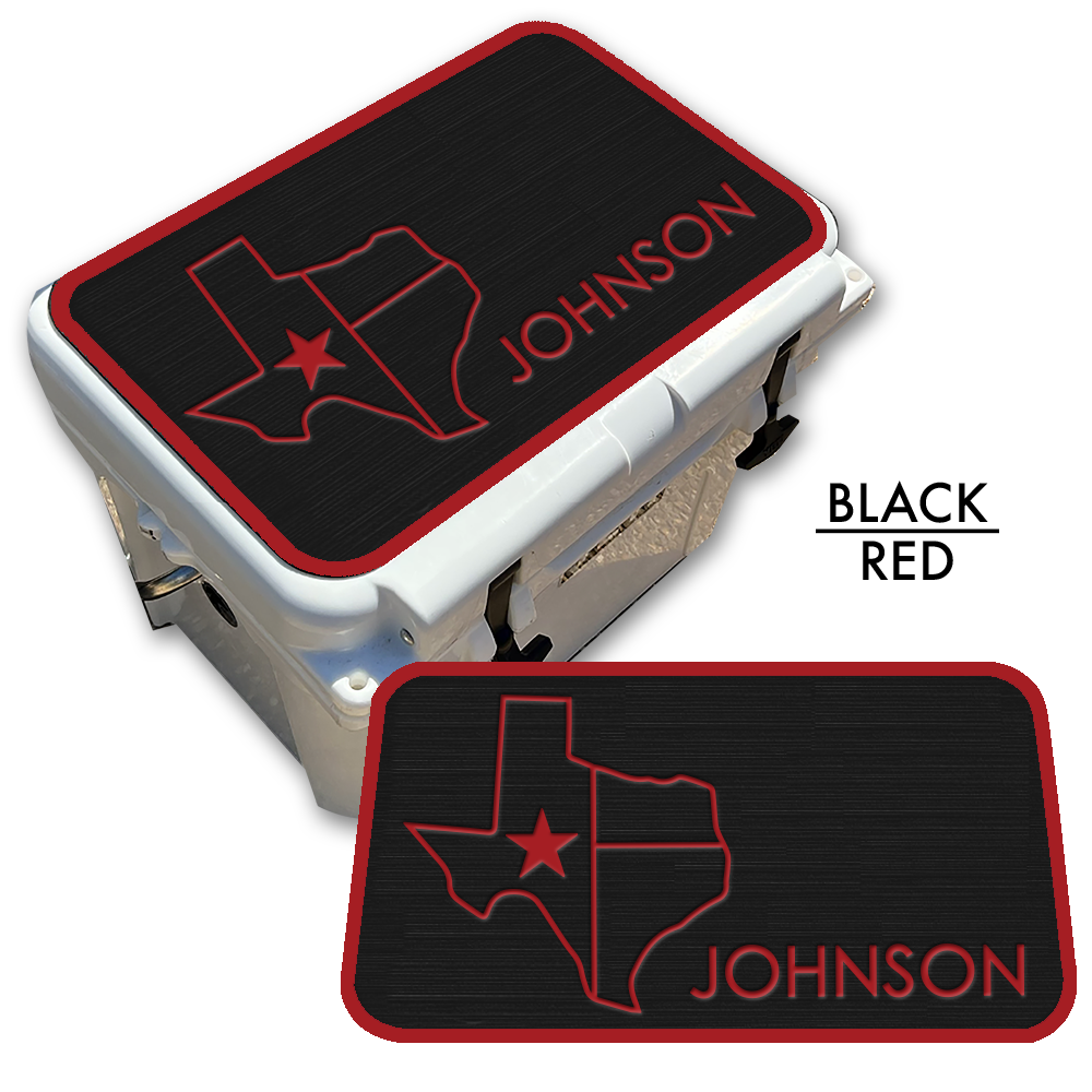 Texas with NAME - Cooler Pad Top