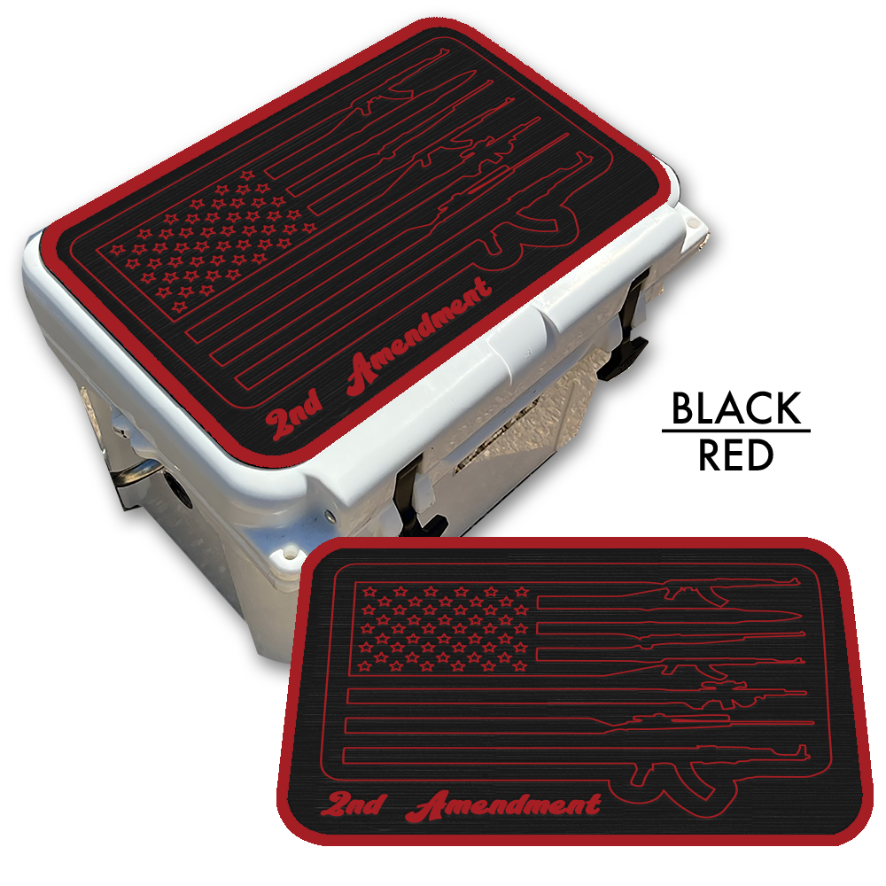 2nd Amendment American Flag - Cooler Pad Top