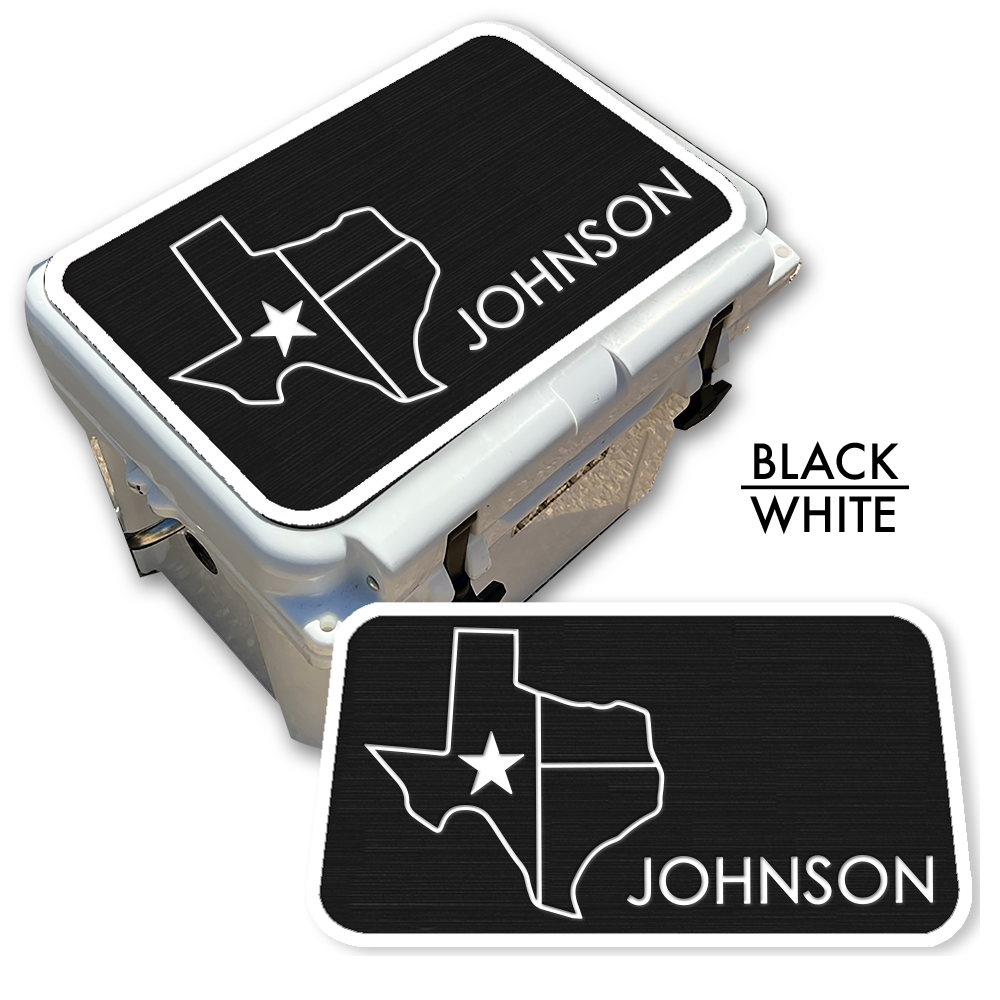 Texas with NAME - Cooler Pad Top