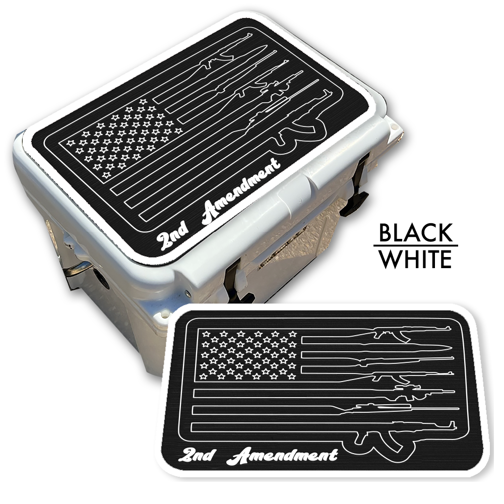 2nd Amendment American Flag - Cooler Pad Top