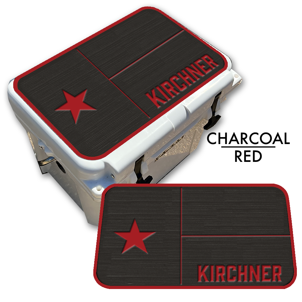 Texas Flag with Name - Cooler Pad Top