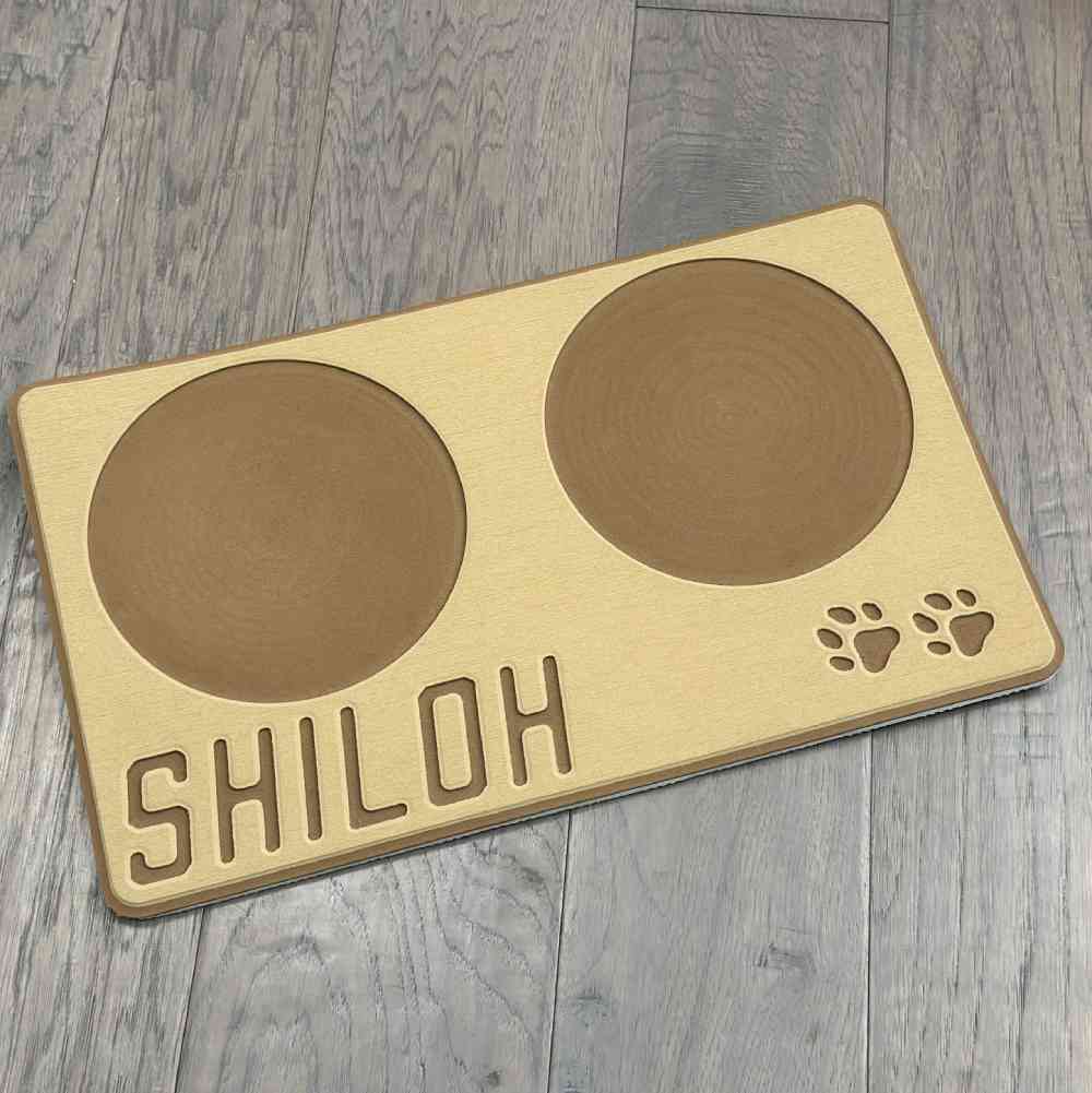 Dog Bowl Foam Pad Holders - Customized