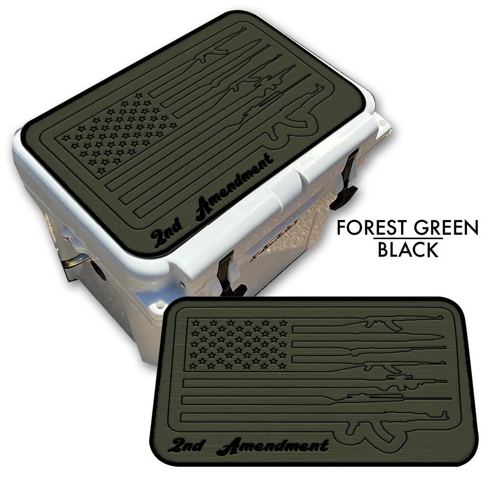 2nd Amendment American Flag - Cooler Pad Top
