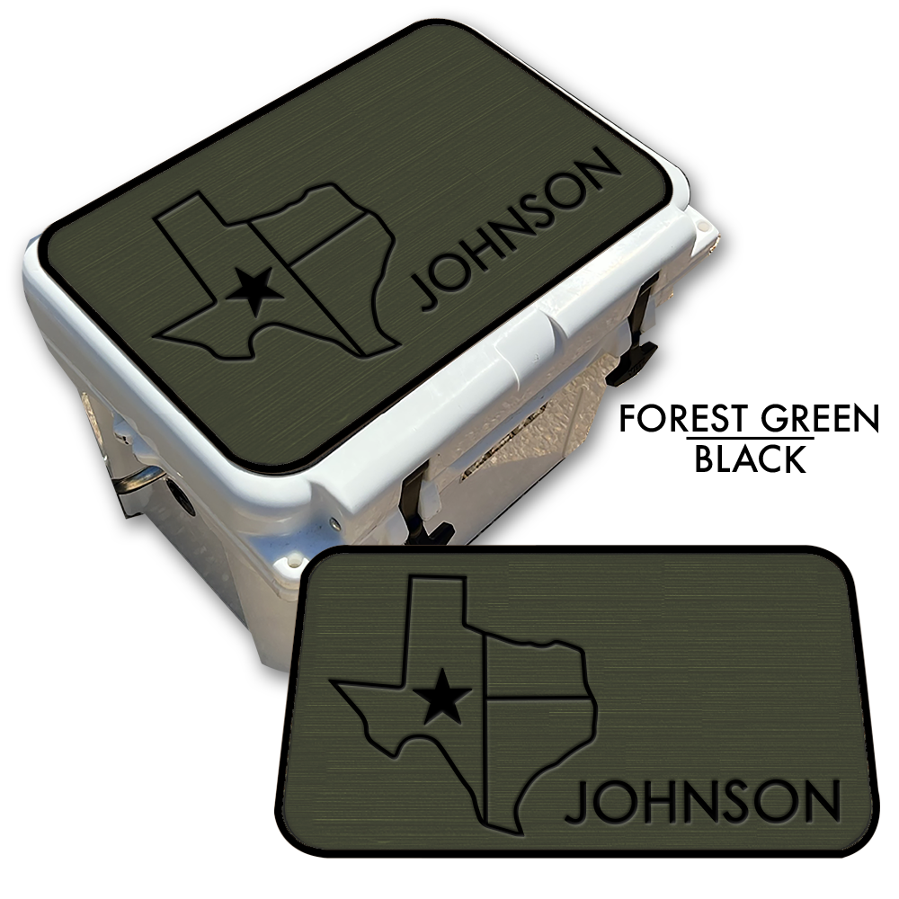 Texas with NAME - Cooler Pad Top