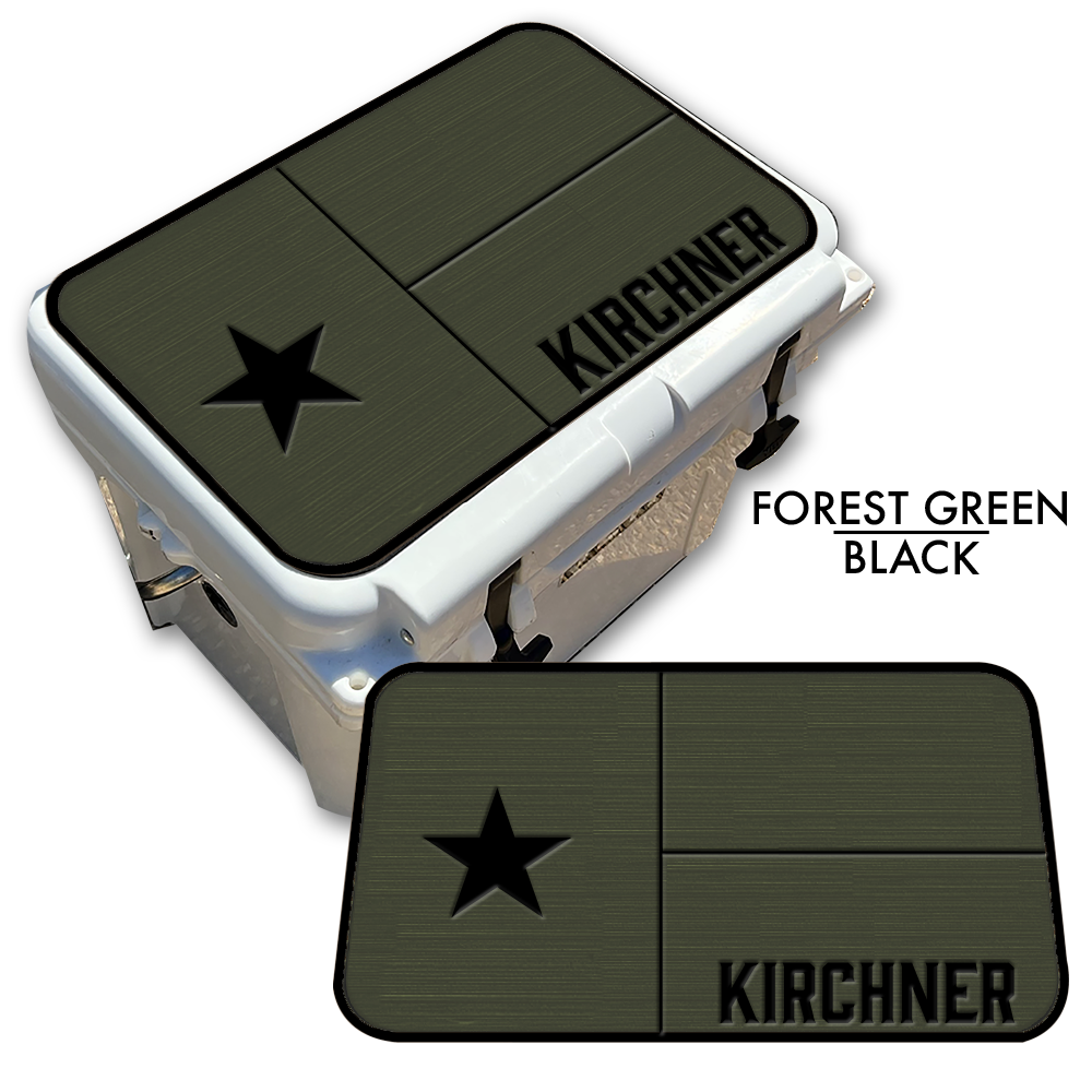 Texas Flag with Name - Cooler Pad Top