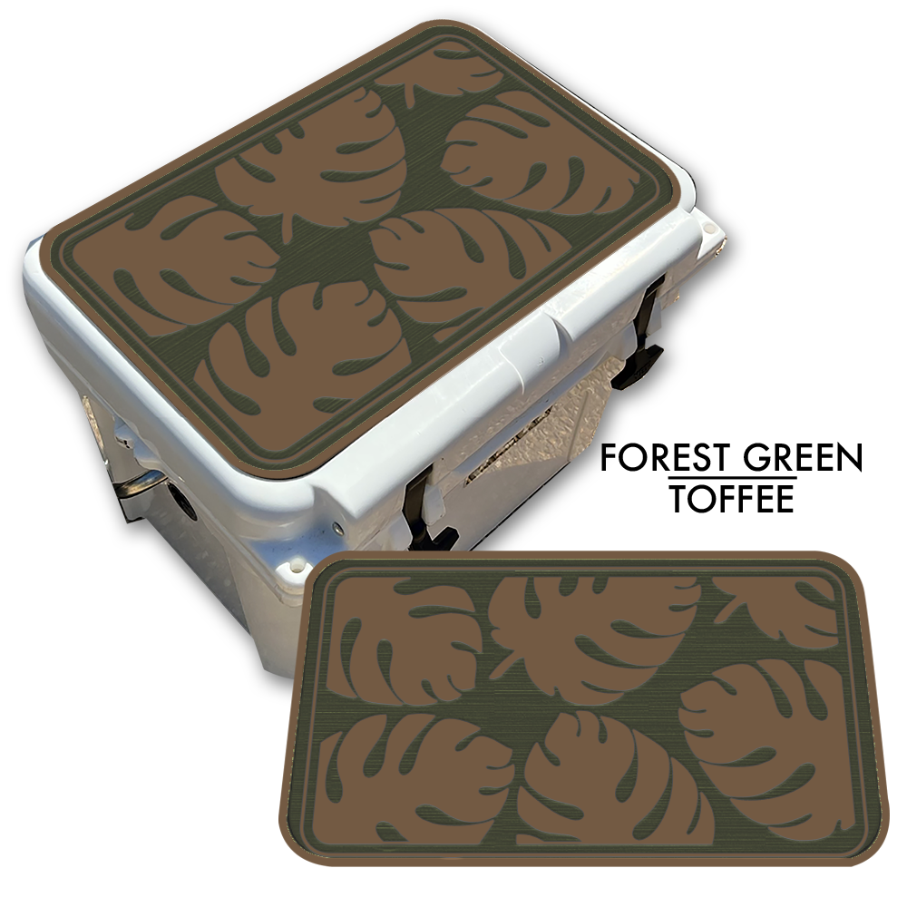 Palm Leaf Print Pattern - Cooler Pad Top