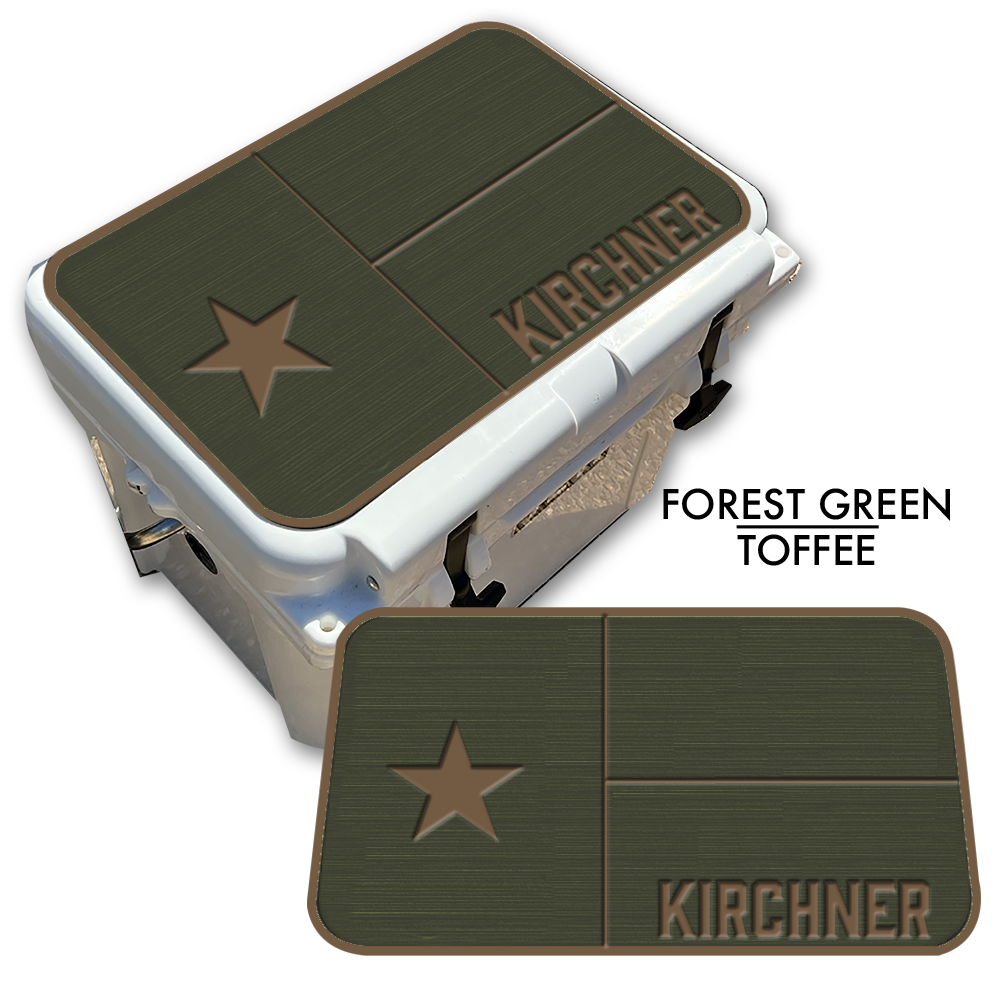 Texas Flag with Name - Cooler Pad Top