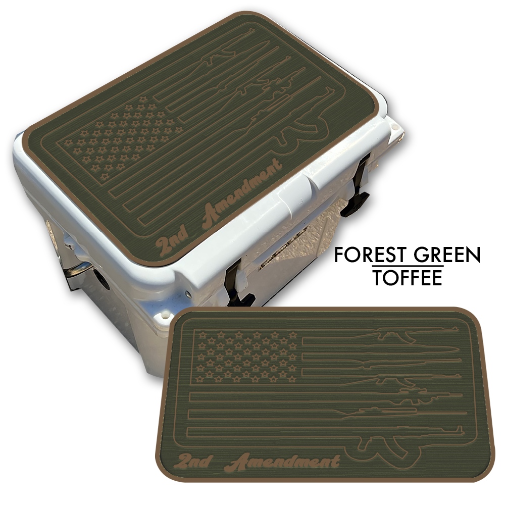 2nd Amendment American Flag - Cooler Pad Top