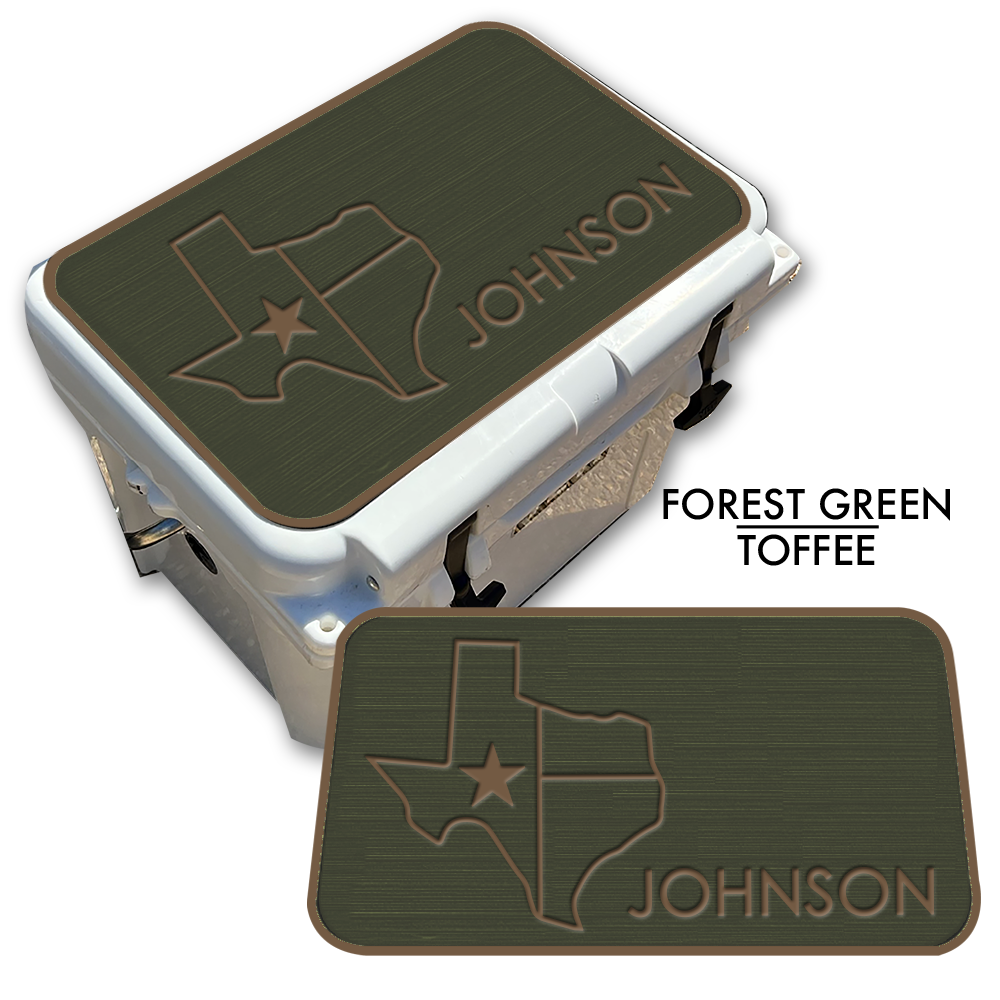 Texas with NAME - Cooler Pad Top
