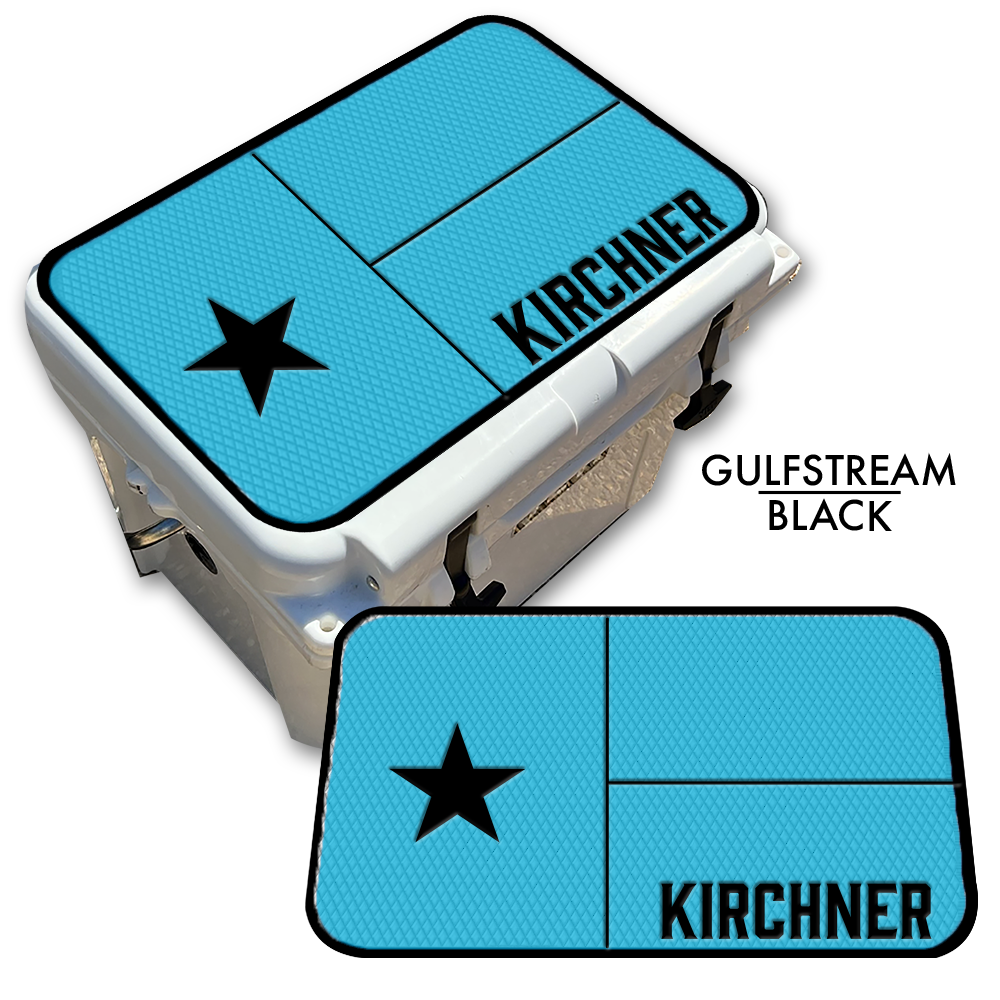 Texas Flag with Name - Cooler Pad Top