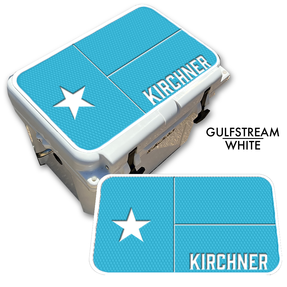 Texas Flag with Name - Cooler Pad Top