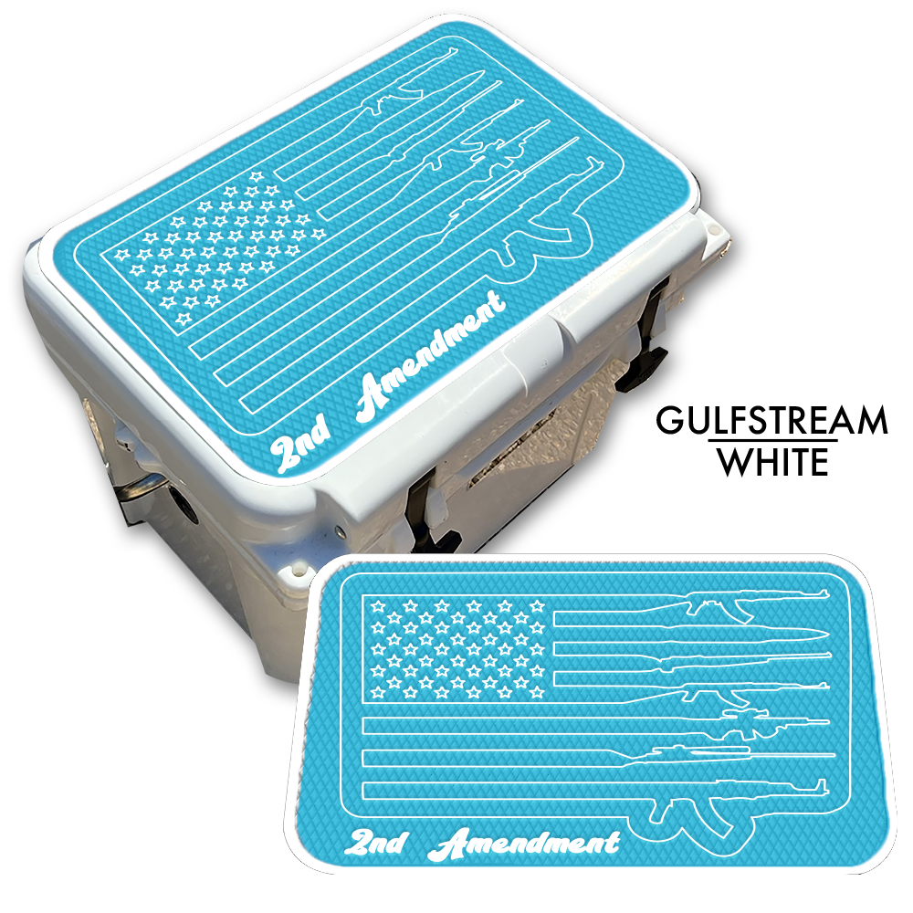 2nd Amendment American Flag - Cooler Pad Top
