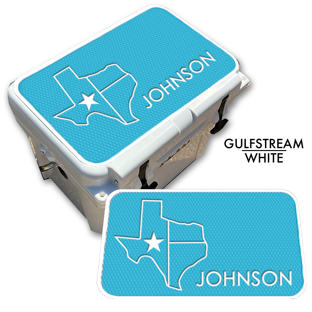 Texas with NAME - Cooler Pad Top
