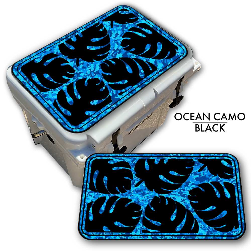 Palm Leaf Print Pattern - Cooler Pad Top