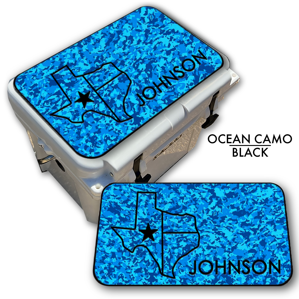 Texas with NAME - Cooler Pad Top