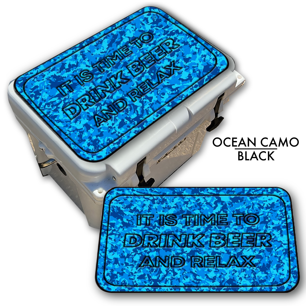 Drink Beer and Relax - Cooler Pad Top