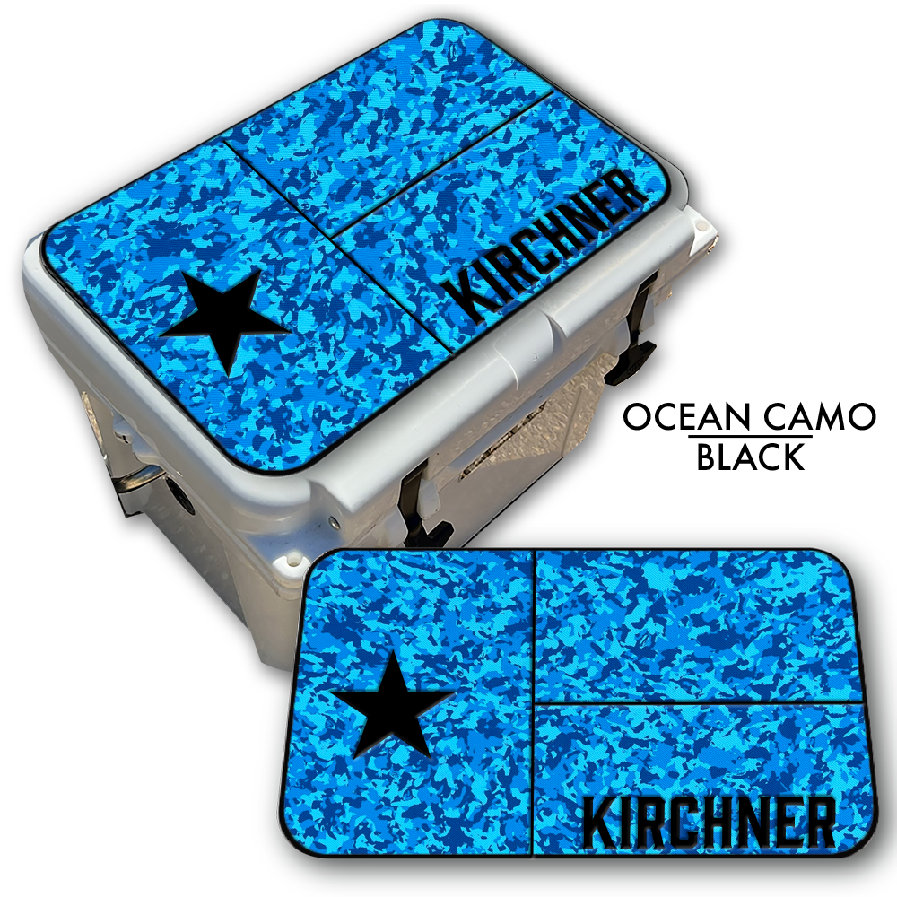 Texas Flag with Name - Cooler Pad Top