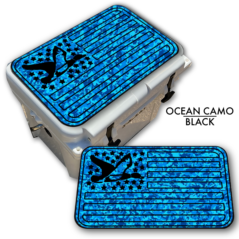 Duck American Flag - Cooler Pad Top