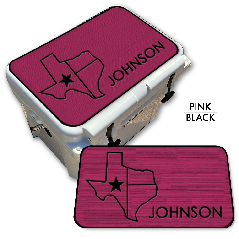 Texas with NAME - Cooler Pad Top