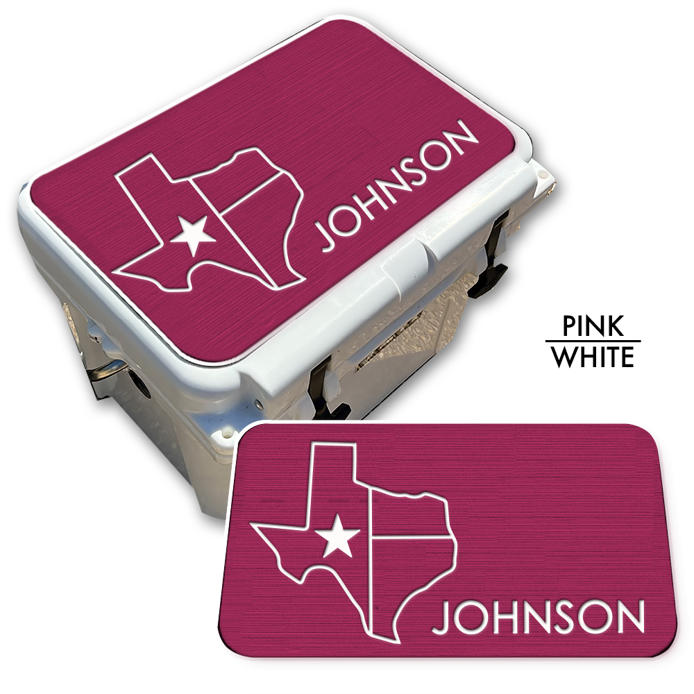 Texas with NAME - Cooler Pad Top