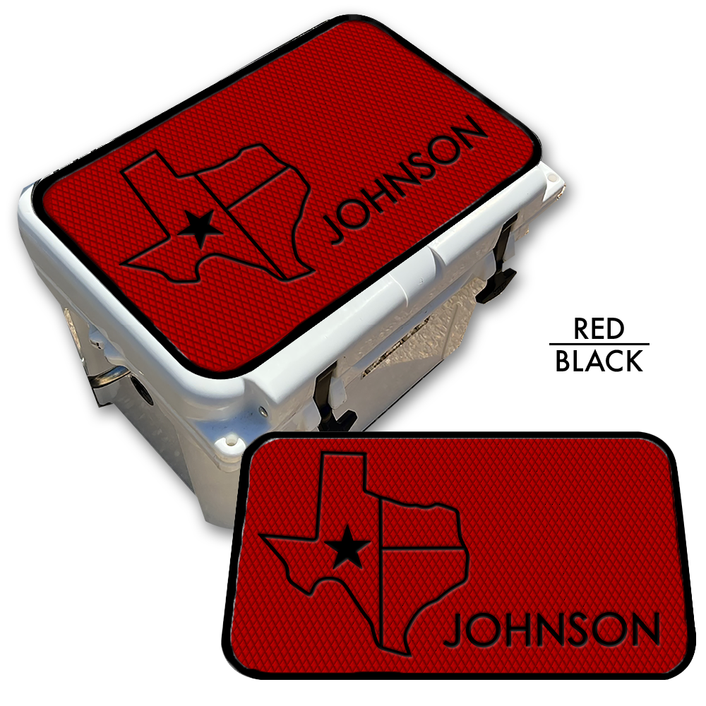 Texas with NAME - Cooler Pad Top