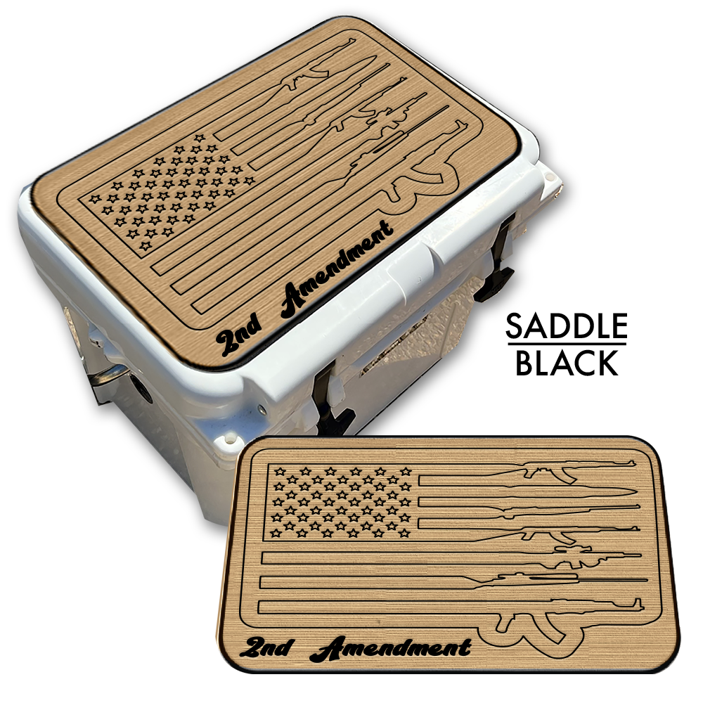 2nd Amendment American Flag - Cooler Pad Top