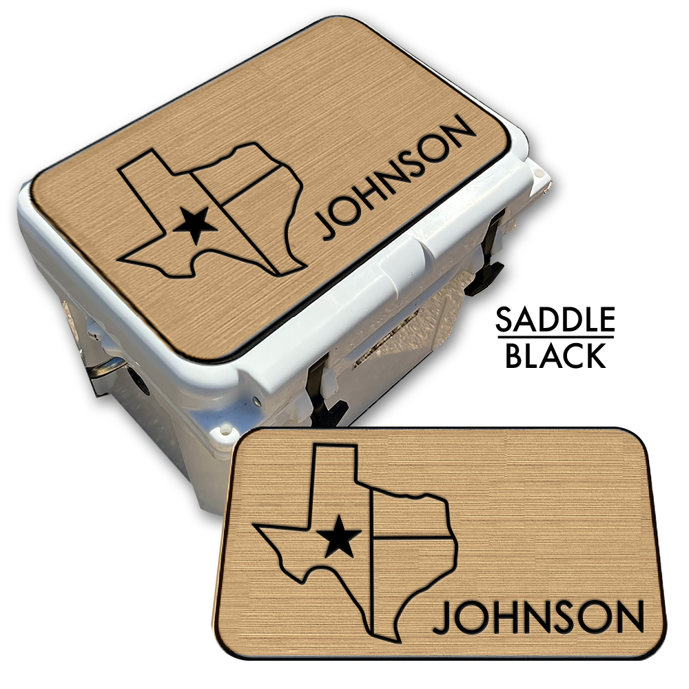 Texas with NAME - Cooler Pad Top