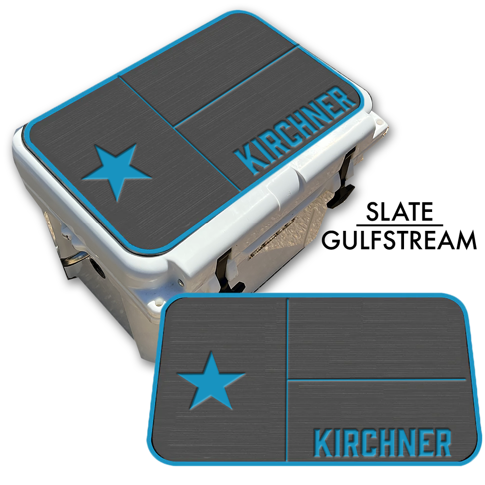 Texas Flag with Name - Cooler Pad Top