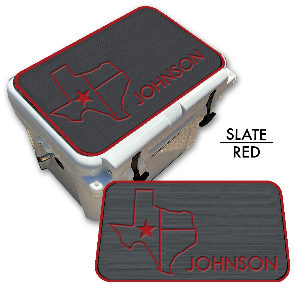 Texas with NAME - Cooler Pad Top