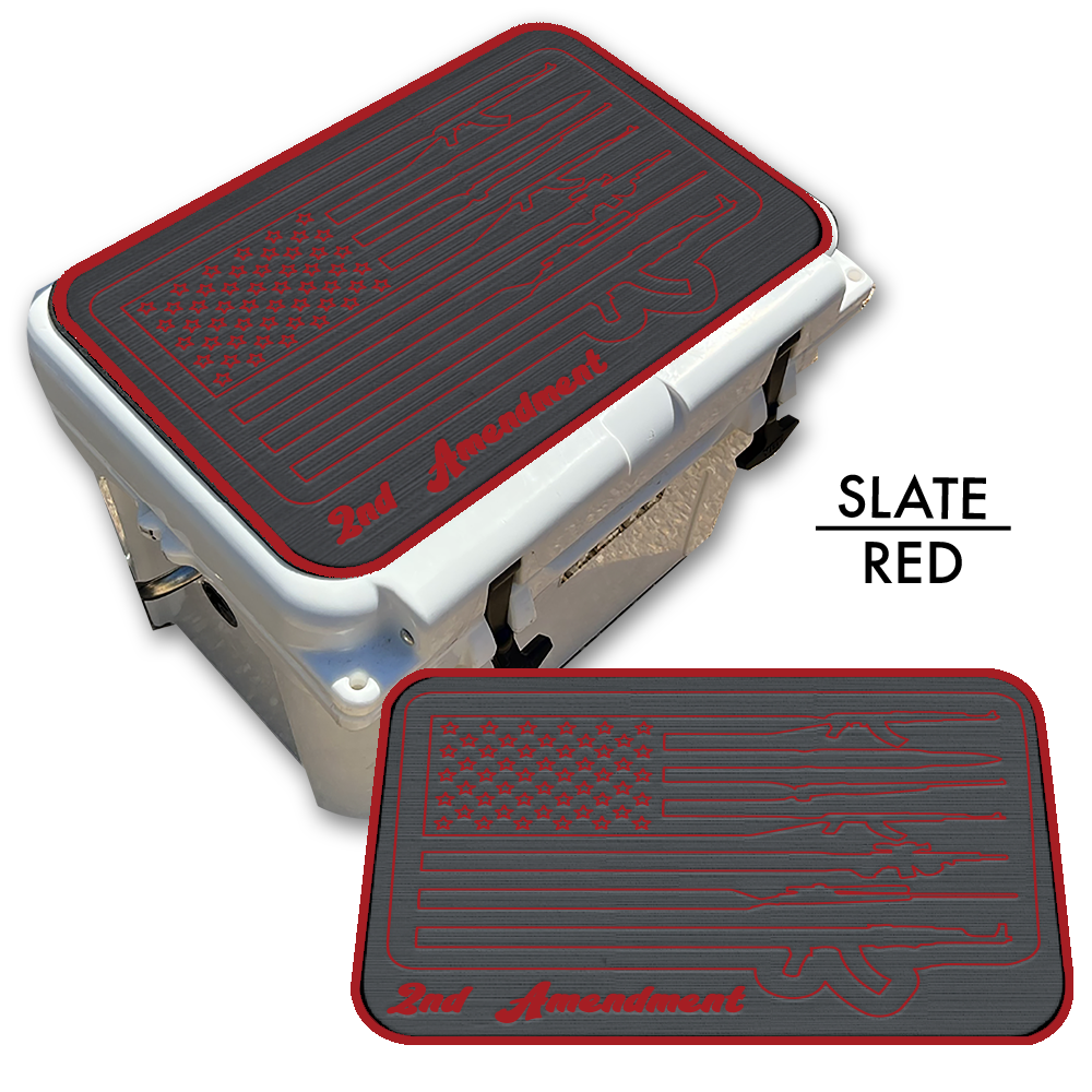 2nd Amendment American Flag - Cooler Pad Top