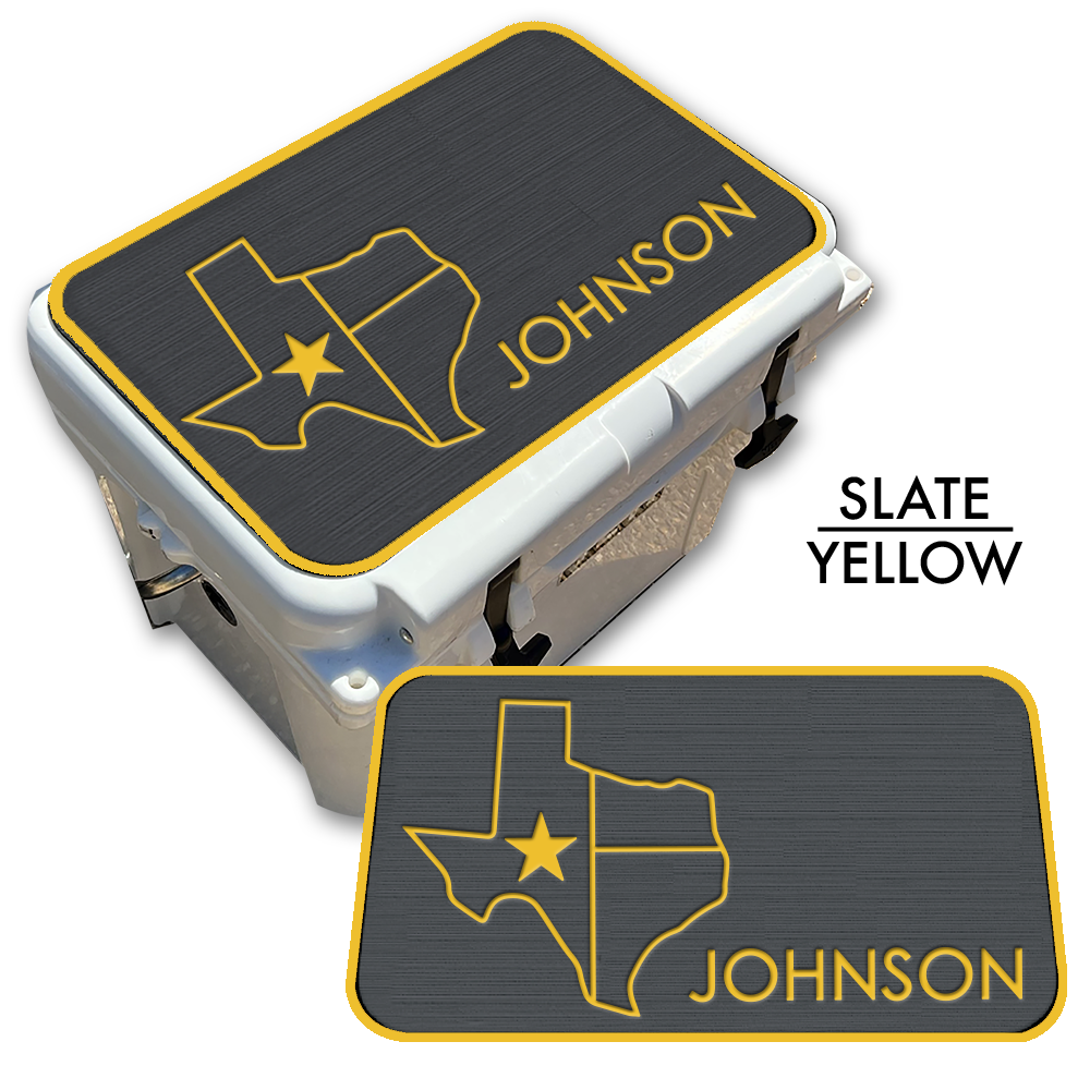 Texas with NAME - Cooler Pad Top