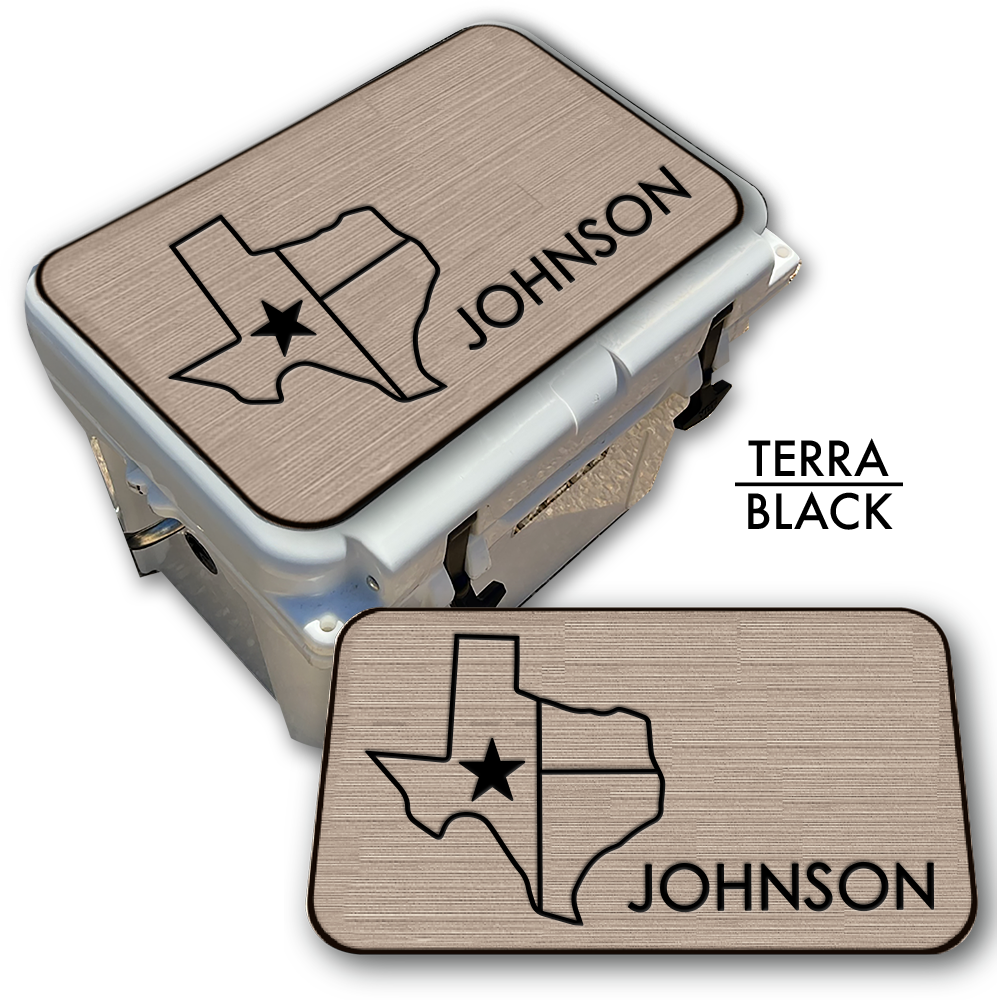 Texas with NAME - Cooler Pad Top