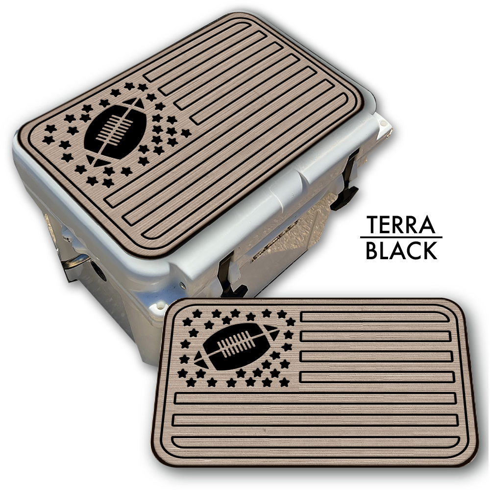 Football American Flag - Cooler Pad Top