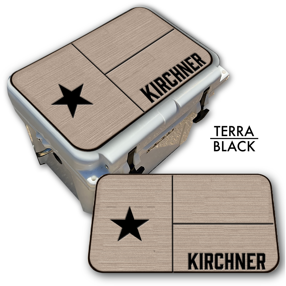 Texas Flag with Name - Cooler Pad Top
