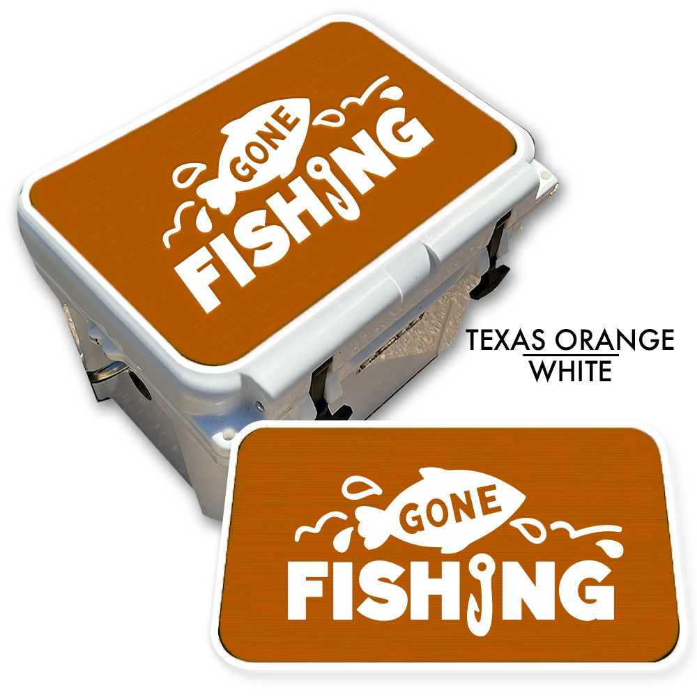 Gone Fishing - Cooler Pad Top