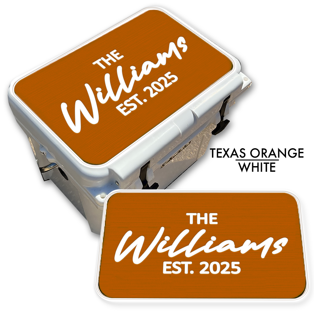 Custom Name - Cooler Top Pad - Establish & Year