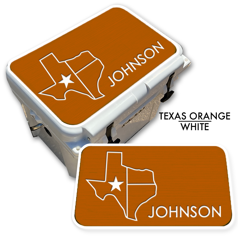 Texas with NAME - Cooler Pad Top