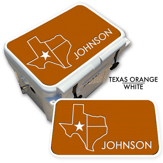 Texas with NAME - Cooler Pad Top