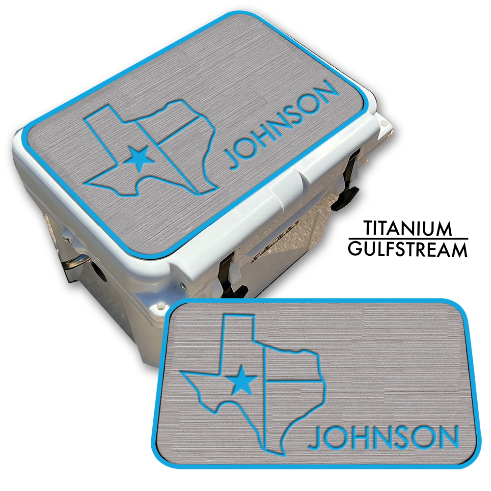 Texas with NAME - Cooler Pad Top