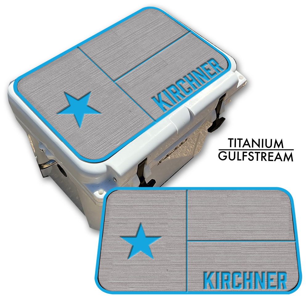 Texas Flag with Name - Cooler Pad Top