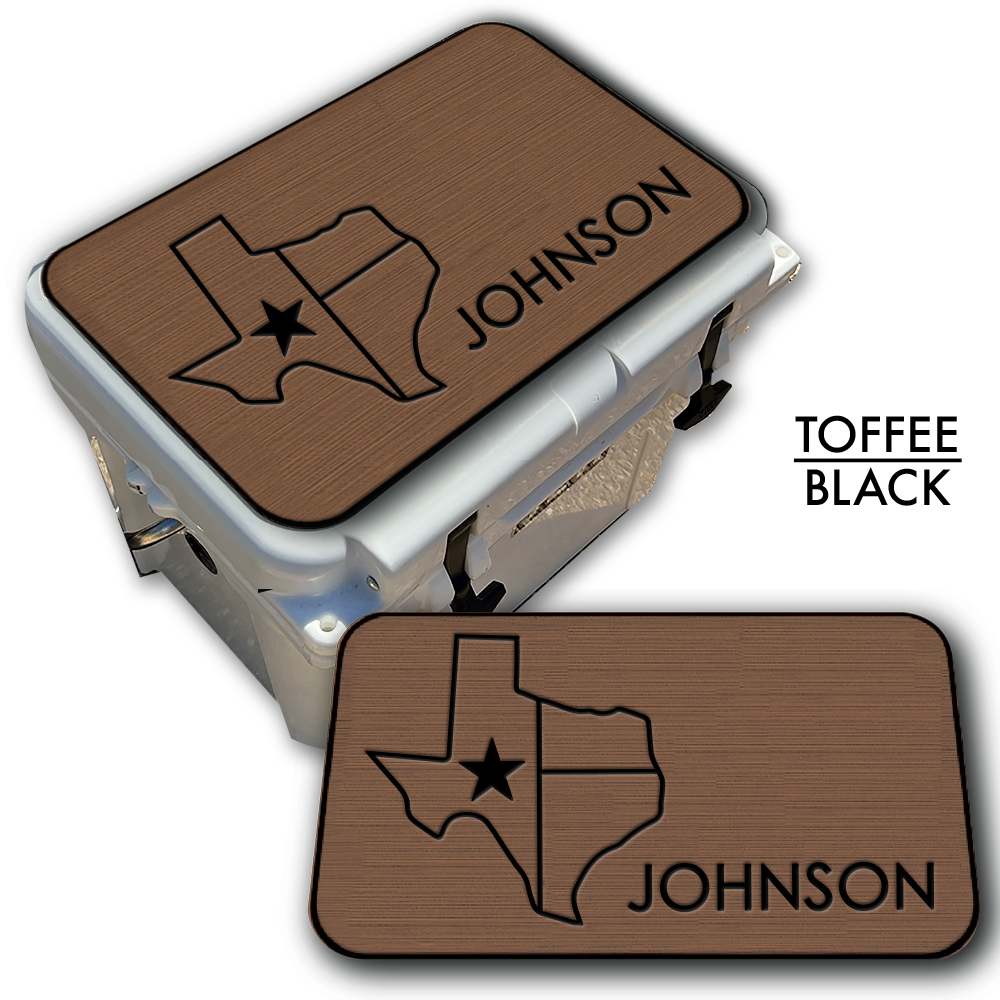 Texas with NAME - Cooler Pad Top